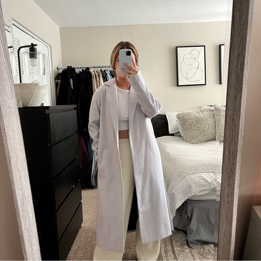 BRAND NEW / NEVER WORN Missguided Gray Oversized Pea Coat